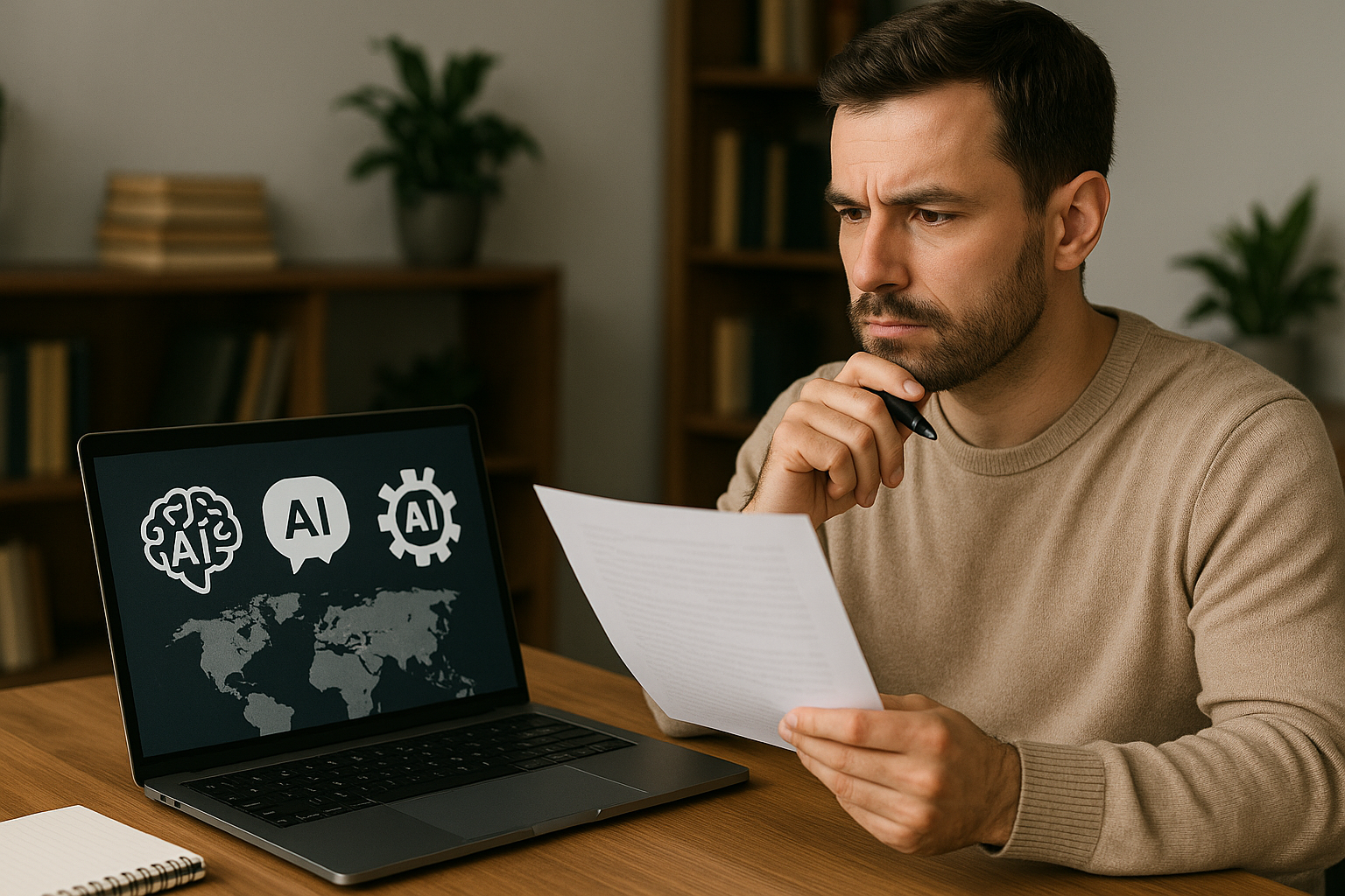 A distinctive real-world AI income strategies for beginners scene directly illustrating How to Select AI Tools for Automating Affiliate Content Localization for Global Audiences.